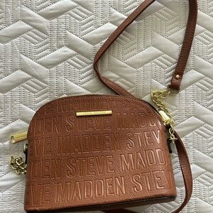 Steve Madden Embossed Tan Crossbody Bag